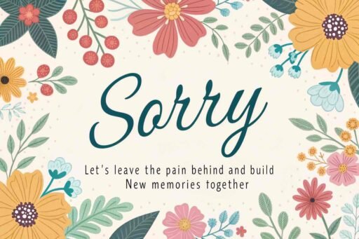 A sweet "gf sorry image" representing new beginnings and healing after mistakes.