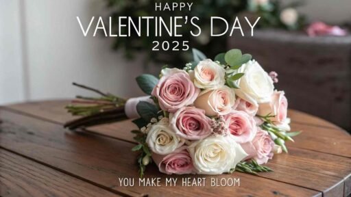 A stunning floral arrangement perfect for sharing love with "happy valentine's day 2025 images."