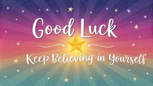 A motivational design that inspires confidence, perfect for sharing good luck images for exams. Let your friends know to keep believing and stay strong through the exam process.