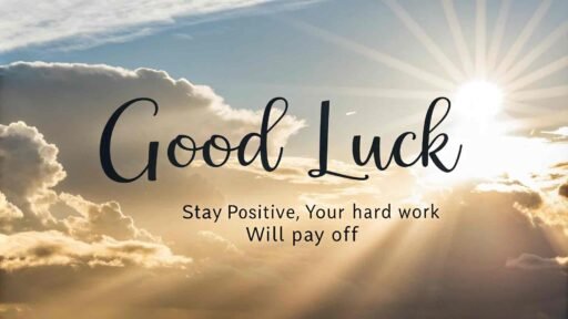 This uplifting image encourages students to stay positive and remember that their hard work will lead to success.
