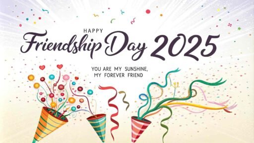 For happy friendship day 2025 images, this lively image is perfect to show the joy and love shared between friends on this special day.