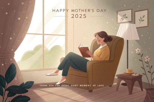 This peaceful image celebrates the quiet moments of motherhood. Ideal for Happy Mother’s Day 2025 images​.