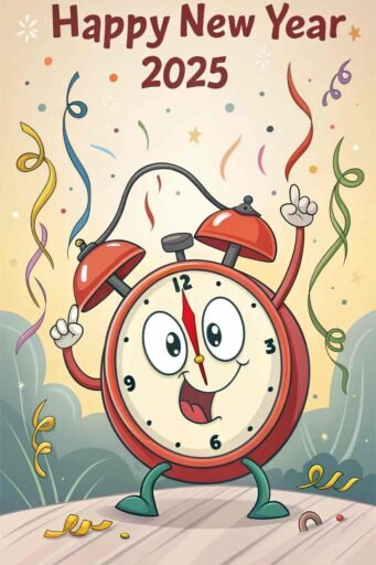 A fun, countdown image capturing "happy new year funny pic."