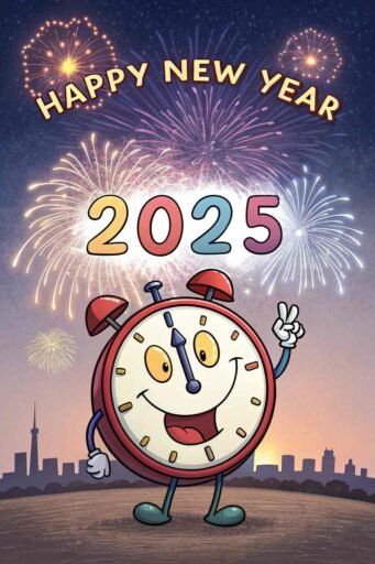 A countdown scene that represents "happy new year funny pic."