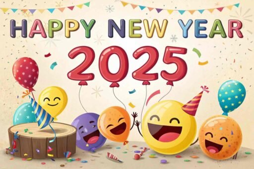 Spread smiles with this fun "happy new year 2025 image for free."