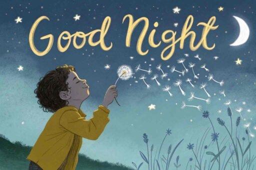 A good night cute image with magical vibes, combining dreams, stars, and wishes.