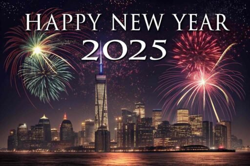 Celebrate urban festivities with this stunning "happy new year 2025 image for free."