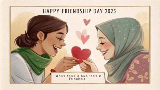 For happy friendship day 2025 images, this tender image celebrates the emotional connection between friends who care deeply for each other.