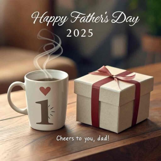 Simple yet impactful, this design shines in "happy father's day 2025 images."