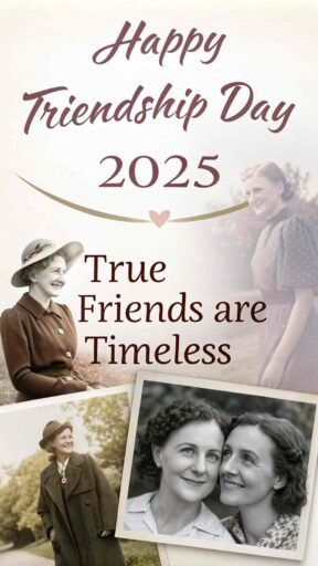 This image is perfect for happy friendship day 2025 images, celebrating the memories that make a friendship special through time.