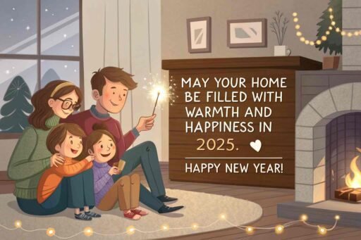 A heartwarming "happy new year 2025 hd image with quote" for family moments.