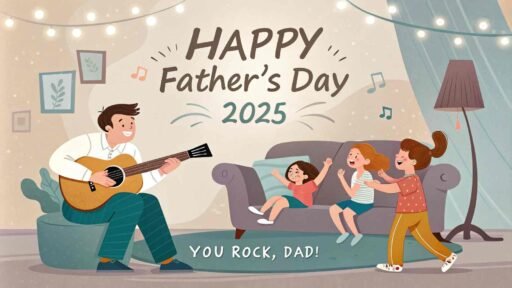 A melodic tribute among "happy father's day 2025 images."