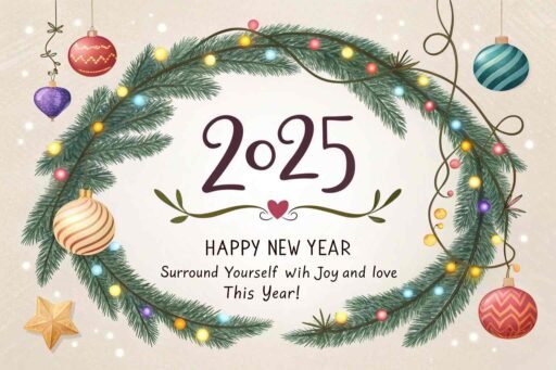 A festive "happy new year 2025 hd image with quote" perfect for spreading warmth.