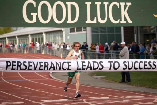 This motivating good luck image for exams emphasizes the power of perseverance and encourages students to keep pushing through until the end.