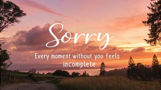 A heartfelt "gf sorry image" showing how important she is and how incomplete life feels without her.