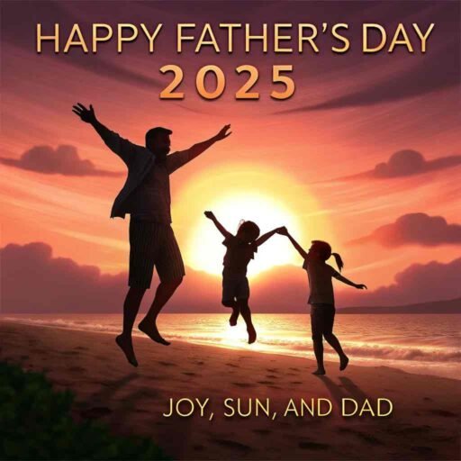 A vibrant and sunny addition to "happy father's day 2025 images."