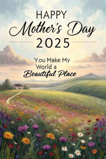 A vibrant and colorful image to celebrate a mother’s love. Ideal for Happy Mother’s Day 2025 images​.
