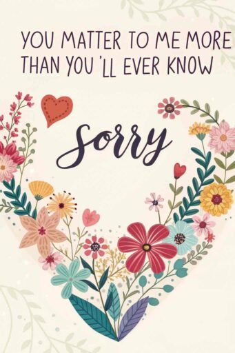 A sweet "gf sorry image" conveying care, love, and the desire to fix broken trust.