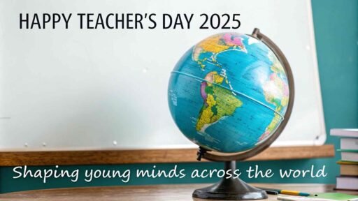 Global appreciation for educators through thoughtful happy teacher's day 2025 images celebrating their impact.