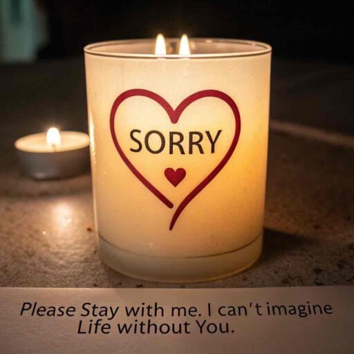 A sincere "gf sorry image" expressing desperation, hope, and endless love.
