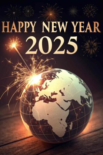 Share global joy with this unique "happy new year 2025 image for free."