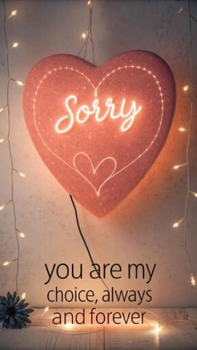 A romantic "gf sorry image" reflecting love, loyalty, and endless commitment.