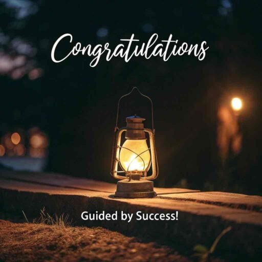 A soft and inspiring design to celebrate someone's hard-earned victory with congratulations images for success.