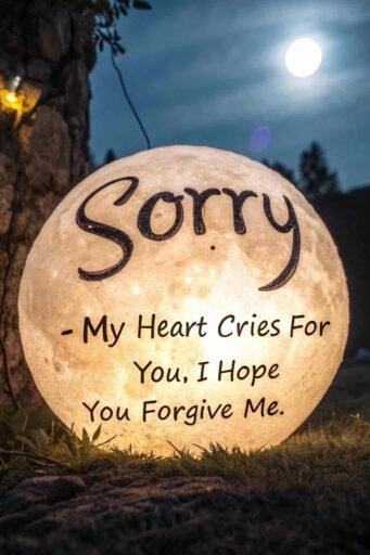 A beautiful "gf sorry image" capturing emotion, longing, and sincerity.