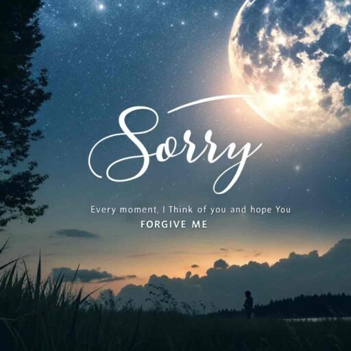 A dreamy "gf sorry image" combining beauty, emotion, and longing.