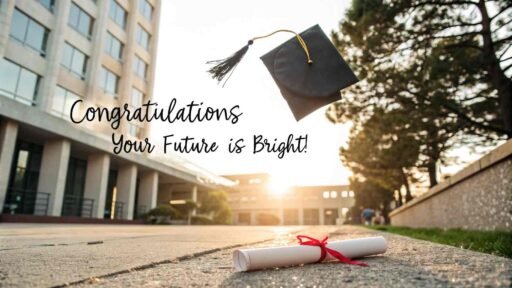 Celebrate academic achievements with this inspiring design, perfect for congratulations images for success.