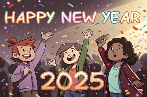 A festive image representing "happy new year funny pic."