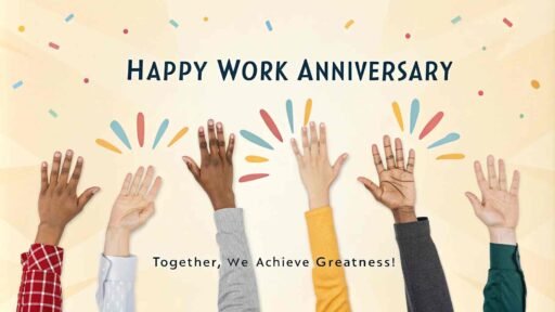 Celebrate teamwork with happy anniversary images work that emphasize unity and success.