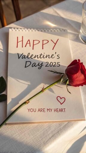 A simple yet heartfelt image, perfect for the "happy valentine's day 2025 images" collection to express affection.