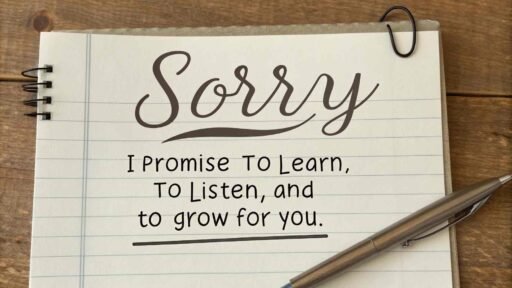 A genuine "gf sorry image" expressing commitment to grow and make things right.
