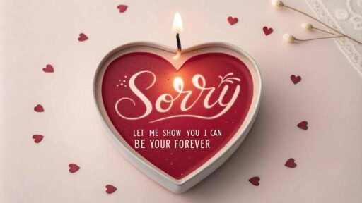 A romantic "gf sorry image" symbolizing hope, love, and commitment for forever.
