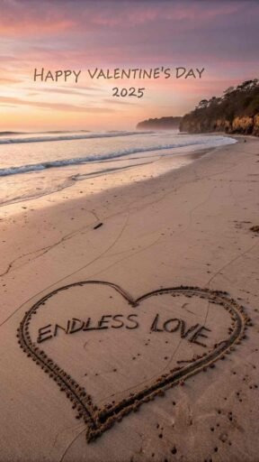 A perfect image to represent deep affection, ideal for "happy valentine's day 2025 images" to send love across the miles.