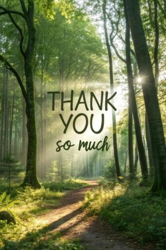 This thank you so much image reflects natural beauty, symbolizing freshness and heartfelt thanks.