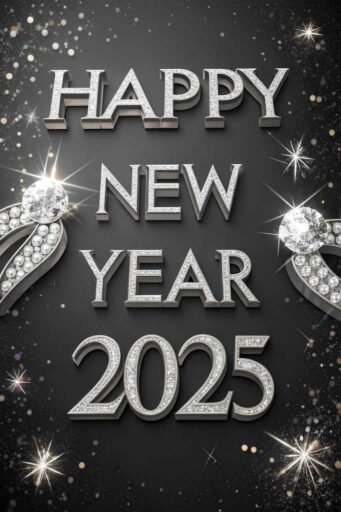 Shine bright with this glamorous "happy new year 2025 image for free."