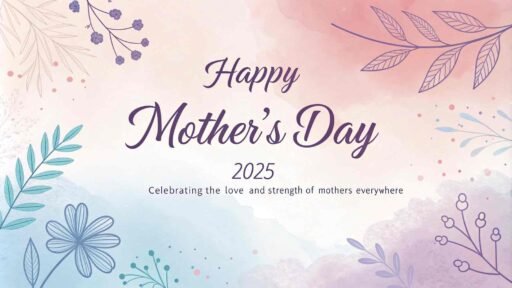 This soothing, pastel-colored image is perfect for a peaceful Mother’s Day wish. A beautiful choice for Happy Mother’s Day 2025 images​.