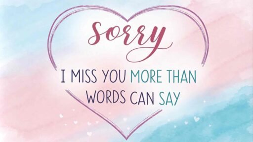 A sweet "gf sorry image" expressing longing and heartfelt emotions. Let her know you truly miss her presence.
