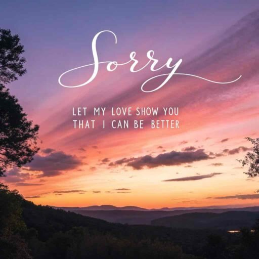 A hopeful "gf sorry image" symbolizing change, growth, and unconditional love.