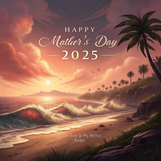 A serene and calming image to represent the steady love of a mother. Perfect for Happy Mother’s Day 2025 images​.