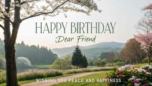 Celebrate the beauty of nature with images of happy birthday dear friend, where serenity and joy go hand in hand.