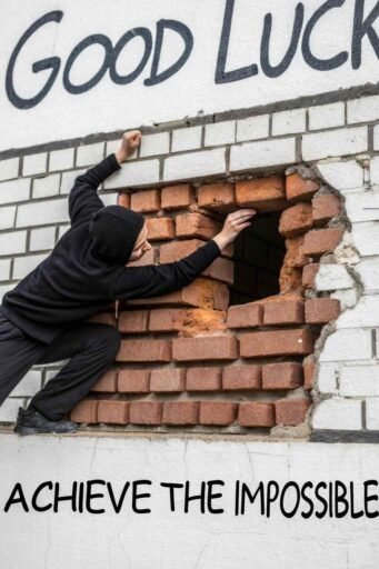 A dynamic good luck image for exams that motivates students to push through barriers and achieve amazing results.