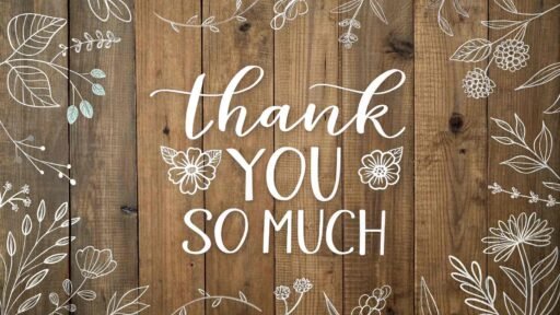 A rustic-themed thank you so much image that blends natural elements with elegant lettering to convey heartfelt appreciation.