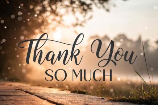 A radiant thank you so much image with a glowing background, perfect for heartfelt expressions of gratitude.