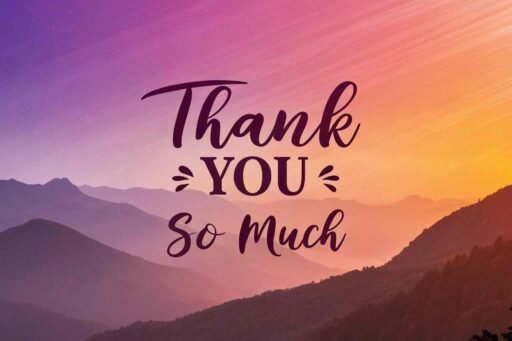 A vibrant thank you so much image with a modern gradient design, symbolizing warmth and positivity.