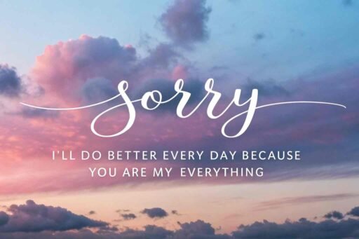 A motivating "gf sorry image" that expresses growth, commitment, and unconditional love.