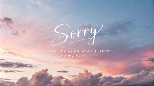 A vulnerable "gf sorry image" expressing the desire to earn back trust and love.