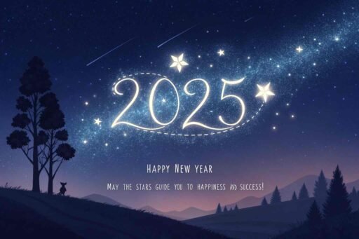An inspiring "happy new year 2025 hd image with quote" for dreamers.